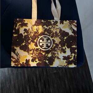 Authentic Tory Burch Floral Gift Shopping Bag – Large